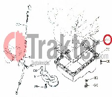 FLANGIA COPPA OLIO MOTORE ORIGINAL KUBOTA 16266-01620 16231-01620