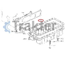 FLANGIA COPPA OLIO ORIGINAL KUBOTA 17121-01620 17381-01620