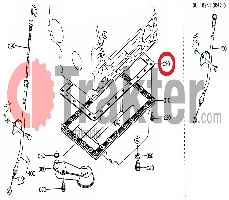 GUARNIZIONE COPPA OLIO MOTORE ORIGINAL KUBOTA 16299-01620 16241-016