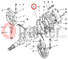 ΦΛΑΝΤΖΑ ΚΑΘΡΕΦΤΗ ΑΛΟΥΜΙΝΙΟΥ ΣΤΡΟΦΑΛΟΥ ΜΙΚΡΗ 15221-04360 19207-04360 15296-04360 15521-04360 19202-04360 OEM