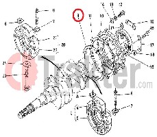 GUARNIZIONE CILINDRO ANTERIORE COPERCHIO ALUMINIO ALBERO MOTORE PICCOLO 15221-04360 15296-04360 15521-04360 19202-04360 OEM