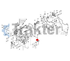 GASKET CYLINDER FRONT COVER ORIGINAL ISEKI 6211-312-003-20