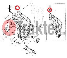 GASKET CYLINDER FRONT COVER ORIGINAL KUBOTA 15676-04130 15531-04130 15531-04132