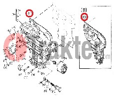 GUARNIZIONE CILINDRO ANTERIORE COPERCHIO ORIGINAL KUBOTA 15676-04130 15531-04130 15531-04132