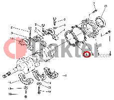 MOTORGEHÄUSEDICHTUNG HINTEN 2 ORIGINAL KUBOTA 15261-04360 15261-04361
