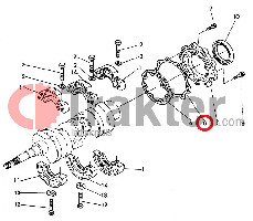 CUBIERTA DE JUNTA FRONTAL POSTERIOR KUBOTA ORIGINAL 15263-04820 15261-04820
