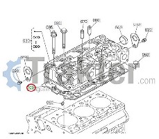 GUARNIZIONE TESTA CILINDRO GRAFITE 1G962-03313 OEM