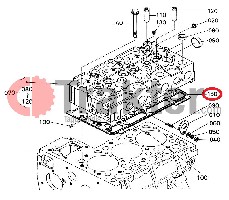 GUARNIZIONE TESTA CILINDRO METALLICA 1,20mm ORIGINAL KUBOTA 1g720-03310