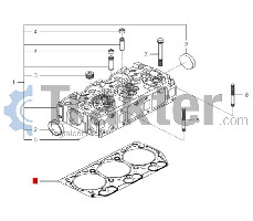 GASKET CYLINDER HEAD METAL ORIGINAL ISEKI 6211-141-057-10