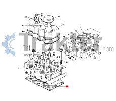 GUARNIZIONE TESTA CILINDRO ORIGINAL ISEKI 5691-114-164-10 6911-141-641-00