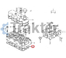 GASKET CYLINDER HEAD ORIGINAL ISEKI 6211-141-004-00 6211-141-004-10