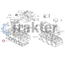 GUARNIZIONE TESTA CILINDRO ORIGINAL ISEKI 6511-141-048-00 6211-141-044-00