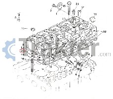 ΦΛΑΝΤΖΑ ΚΕΦΑΛΗΣ ORIGINAL KUBOTA 15401-03310 15439-03310