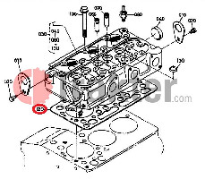 GUARNIZIONE TESTA CILINDRO ORIGINAL KUBOTA 5861-03310 15862-03310 15861-03312