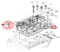 GASKET CYLINDER HEAD ORIGINAL KUBOTA 16427-03310