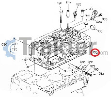 ΦΛΑΝΤΖΑ ΚΕΦΑΛΗΣ ORIGINAL KUBOTA 16445-03310