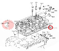 GUARNIZIONE TESTA CILINDRO ORIGINAL KUBOTA 16445-03310