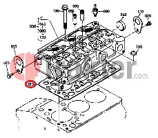 GUARNIZIONE TESTA CILINDRO ORIGINAL KUBOTA 5861-03310 15862-03310 15861-03312