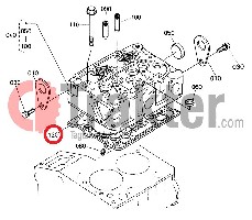 GUARNIZIONE TESTA CILINDRO ORIGINAL KUBOTA 16851-03310