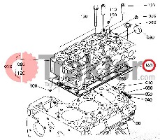 GUARNIZIONE TESTA CILINDRO IN FERRO 1,20mm STD ORIGINAL KUBOTA 1g750-03310 1g750-03312
