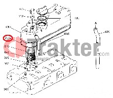 GUARNIZIONE COPERCHIO VALVOLE ORIGINAL KUBOTA 16861-14520 16861-14522
