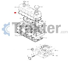 TESTA GUARNIZIONE COPERCHIO ORIGINAL ISEKI 5691-117-313-70 6911-173-137-00