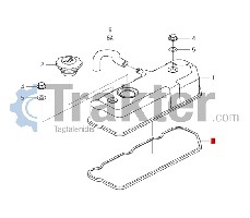 VENTILDECKELDICHTUNG GUMMI ORIGINAL ISEKI 6211-173-003-00