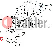 GASKET PACKING HEAD COVER ORIGINAL KUBOTA 15261-14520 15261-14521