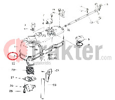 ΦΛΑΝΤΖΑ ΛΑΣΤΙΧΟ ΨΕΥΔΟΚΑΠΑΚΟ ORIGINAL KUBOTA 15381-14520 15381-14521