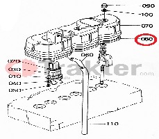 GUARNIZIONE TESTA COPERCHIO ORIGINAL KUBOTA 15521-14520