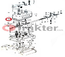 COPERCHIO TESTA FLANGIA ORIGINAL KUBOTA 15231-14520 15231-14521