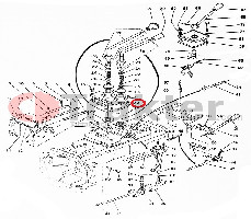 FLANGIA LEVA MARCIA ORIGINAL KUBOTA 32448-99040 34150-23721