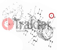 FLANGIA INGRANAGGIO POSTERIORE ORIGINAL KUBOTA 37150-27340 32448-99140