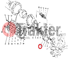 GUARNIZIONE MOZZO TESTA ORIGINAL KUBOTA 34160-43530 34160-43532