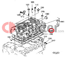 GASKET SHIM HEAD ORIGINAL KUBOTA 15521-03320