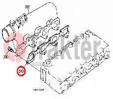 GASKET MANIFOLD INLET ORIGINAL KUBOTA 1a091-11822 16423-11820 17345-11820