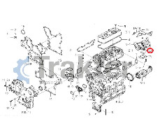 SMALL GASKET MANIFOLD EXHAUST TURBO ORIGINAL ISEKI 6209-630-004-20