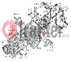 FLANGIA PTO ORIGINAL KUBOTA 66905-12220 66611-12220