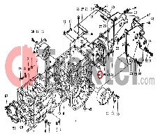 FLANGIA PTO ORIGINAL KUBOTA 66905-12220 66611-12220