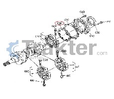ΦΛΑΝΤΖΑ ΣΤΡΟΦΑΛΟΥ ΚΑΘΡΕΦΤΗ ΜΙΚΡΗ ΠΡΩΤΗ ORIGINAL KUBOTA 16264-04360 16299-04360 1J095-04360