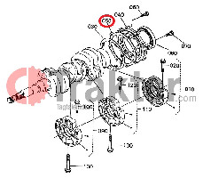 GASKET CRANKSHAFT MIRROR REAR SMALL ORIGINAL KUBOTA 1a091-04362 19077-04360 19013-04362