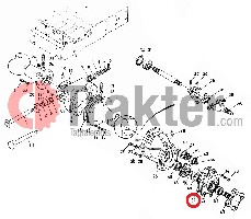 GUARNIZIONE COPERCHIO RUOTA ORIGINAL KUBOTA 66591-56262 66591-56260