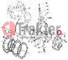 COPERCHIO GUARNIZIONE RUOTA ORIGINAL KUBOTA 66711-56440 66905-56442