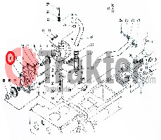 JUNTA PARA BASE DE BOMBA HIDRÁULICA KUBOTA ORIGINAL 35394-37860 34150-37860 34150-37862