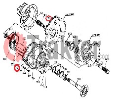 ACHSTRICHTER DICHTUNG T0070-28880 34070-28880 OEM
