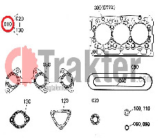 SET GUARNIZIONI LATO DI SOPRA CON GUARNIZIONE TESTA CILINDRO ORIGINAL KUBOTA 1g434-99350 1g434-99353