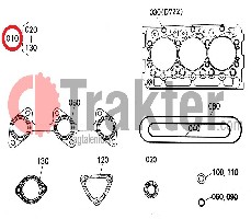 SET GUARNIZIONI LATO DI SOPRA CON GUARNIZIONE TESTA CILINDRO ORIGINAL KUBOTA 1g434-99350 1g434-99353