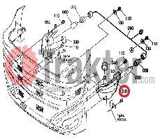 BLINKLEUCHTE VORNE LINKS ORIGINAL KUBOTA 6a830-54620
