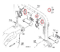 HINTERER BLINKER ORIGINAL KUBOTA t1270-30023