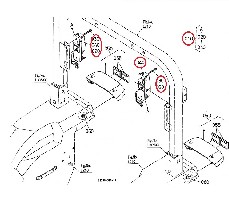 HINTERER BLINKER ORIGINAL KUBOTA t1270-30023